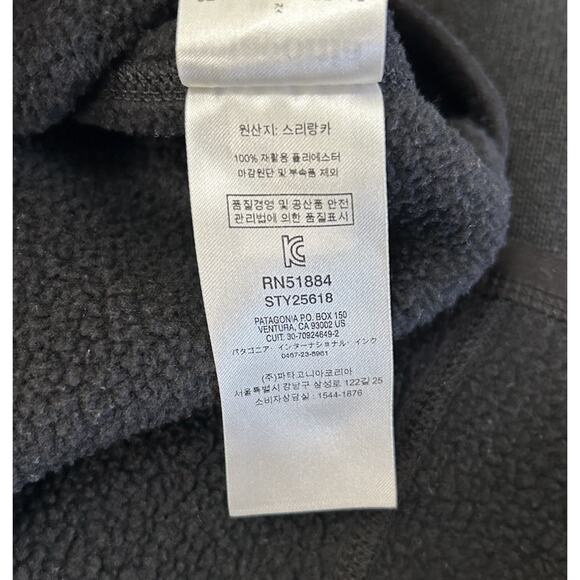 Patagonia Better Sweater Black Pullover Jacket Quarter Zip Women’s S Outdoors - Picture 8 of 8